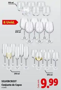 Lidl Silvercrest - conjunto de copos promoção