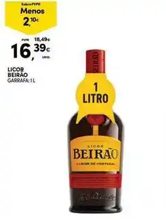 Continente Bom dia Licor beirao - licor promoção