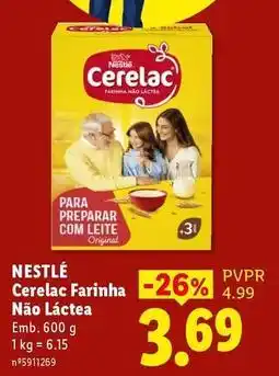 Lidl Nestle - cerelac farinha nao lactea promoção