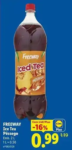Lidl com - ice tea pêssego promoção