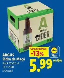 Lidl Argus - sidra de maçã promoção