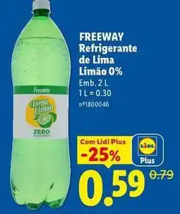 Lidl Lima - refrigerante de limao 0% promoção