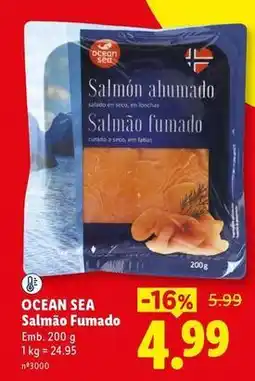 Lidl Ocean sea - salmão fumado promoção
