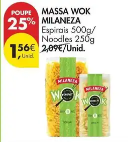 Pingo Doce Milaneza - massa wok promoção