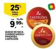 Continente Bom dia Castelões - queijo de vaca curado medio/ pimentao promoção