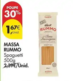 Pingo Doce Rummo - massa promoção