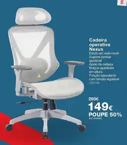 Staples Cadeira operativa Nexus promoção