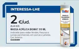 BigMat Massa acrílica bigmat promoção