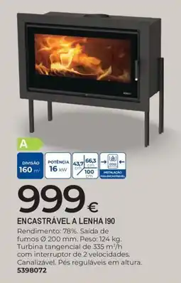 BigMat ENCASTRAVEL A LENHA 190 promoção