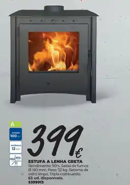 BigMat Estufa a lenha greta promoção