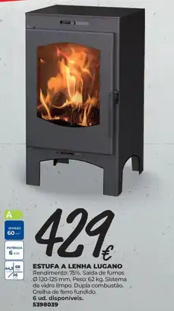 BigMat Estufa a lenha lugano promoção