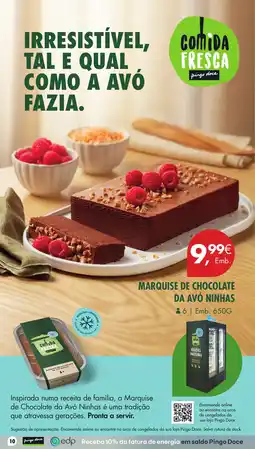 Pingo Doce Marquise de chocolate da avó ninhas promoção