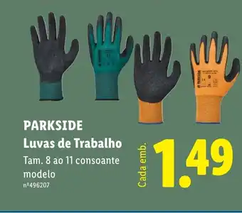 Parkside Luvas de Trabalho