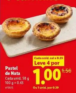 Lidl PASTEL DE NATA promoção