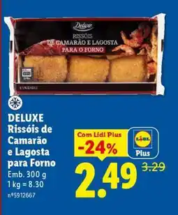 Lidl DELUXE Rissóis de Camarão e Lagosta para Forno promoção