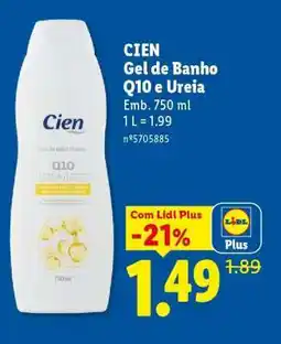 Lidl Cien Gel de Banho Q10 e Ureia promoção