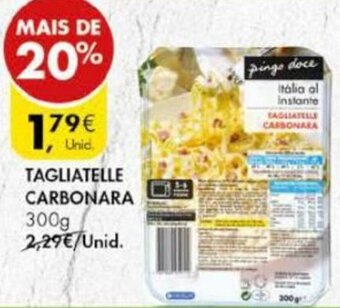 Pingo Doce Tagliatelle Carbonara 300g promoção