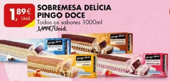 Pingo Doce Sobremesa Delícia Pingo Doce 1000ml promoção