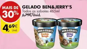 Pingo Doce Gelaado Ben& Jerry's 465ml promoção