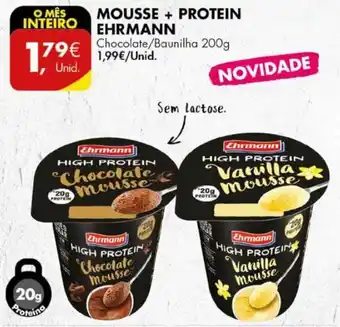 Pingo Doce Mousse + Protein Ehrmann 200g promoção