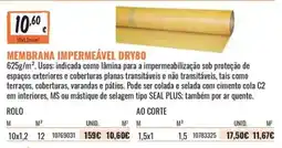 Obramat membrana impermeável dry80 promoção