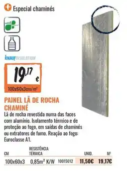 Obramat Painel lã de rocha chaminé knauf insulation promoção