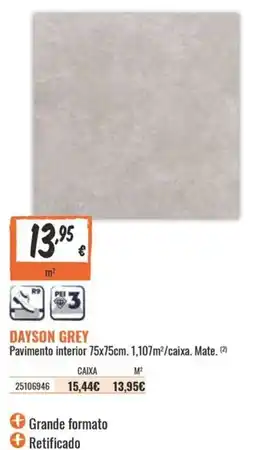 Obramat Dayson grey promoção