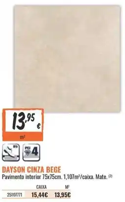 Obramat dayson cinza bege promoção