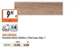 Obramat Vallensana Pavimento interior promoção