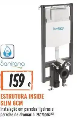 Obramat estrutura inside slim 8cm promoção