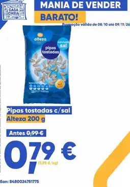 Casa Cheia Pipas tostadas c/sal Alteza promoção