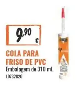 Obramat Cola para friso de pvc promoção