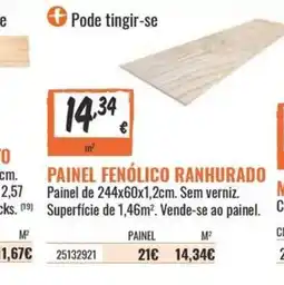 Obramat Painel fenólico ranhurado promoção
