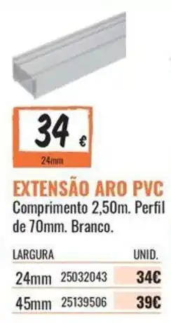 Obramat Extensão aro pvc promoção