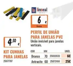 Obramat Perfil de união para janelas pvc linneal promoção