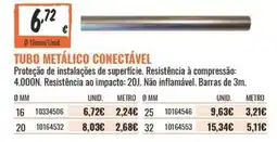 Obramat tubo metálico conectável promoção