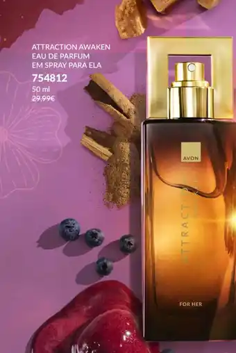 Avon attraction awaken eau de parfum em spray para ela