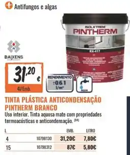 Obramat tinta plástica anticondensação pintherm branco promoção