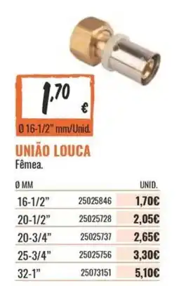 Obramat união louca fêmea promoção