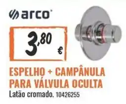 Obramat arco espelho + campânula para válvula oculta promoção