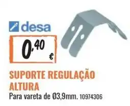 Obramat desa suporte regulação altura promoção