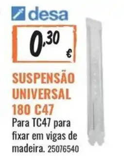 Obramat desa suspensão universal 180 c47 promoção