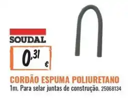 Obramat Cordão espuma poliuretano soudal promoção
