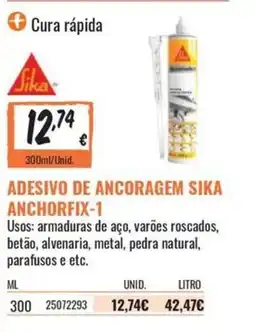 Obramat adesivo de ancoragem sika anchorfix-1 promoção