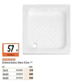 Obramat quadrada cerâmica branca promoção