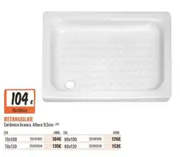 Obramat Retangular cerâmica branca promoção
