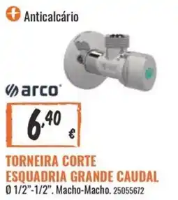 Obramat arco torneira corte esquadria grande caudal promoção