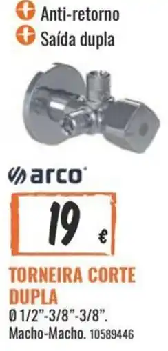 Obramat Torneira corte dupla arco promoção
