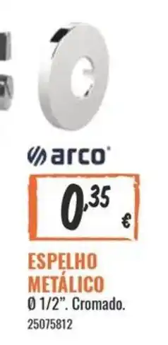 Espelho metálico arco