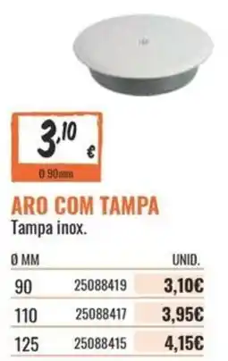 Obramat Aro com tampa tampa inox promoção